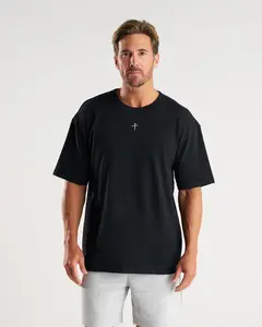 Heavyweight Cotton Oversized Tee - Black