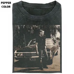 Supernatural Dean Winchester Vintage Shirts, Impala Car Graphic Tee, TV Show Character T-Shirt, Vintage Dean Winchester Shirt, Gift for Men, Gift for Women, Crew Neck T-shirt, Trending T-shirt
