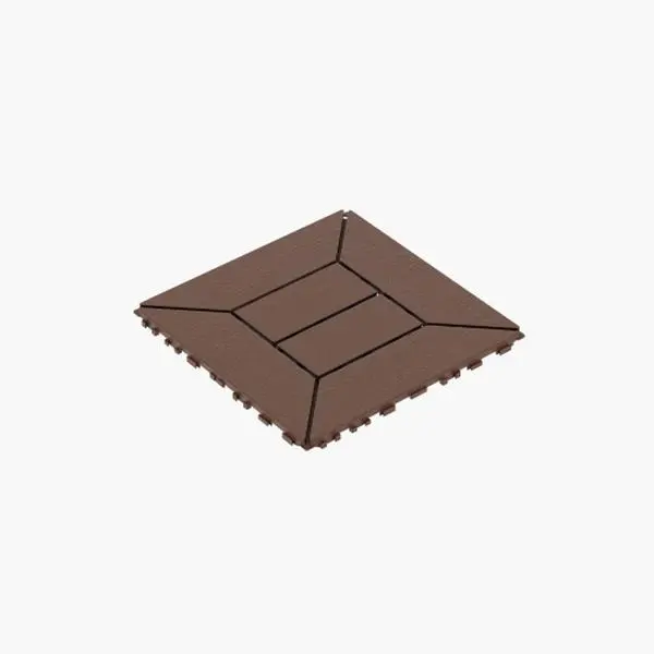 New Style 12" Patio Deck Tiles, DIY Module Interlocking Decking Tiles Floor Tile,Easy and Quick Installation Court Tiles for Porch Poolside Balcony Backyard 44pcs Red Brown