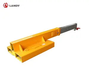 9900lb Capacity Forklift Jib Boom - Heavy Duty Mobile Crane Lifting Attachment with Safety Chain
