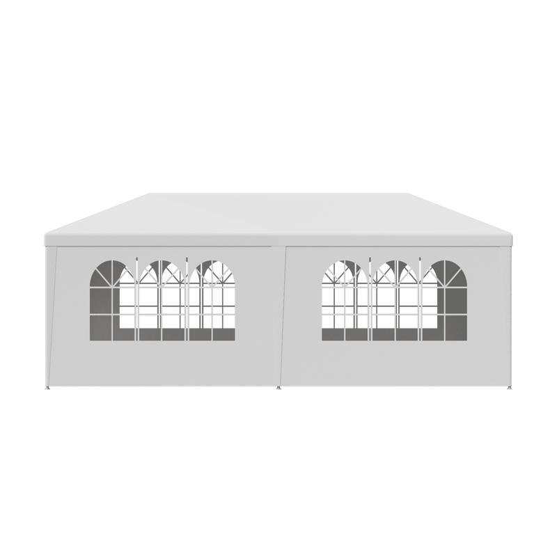 SUPERDEAL Gazebo Party Outdoor Tent in White Wedding Canopy Cater Events