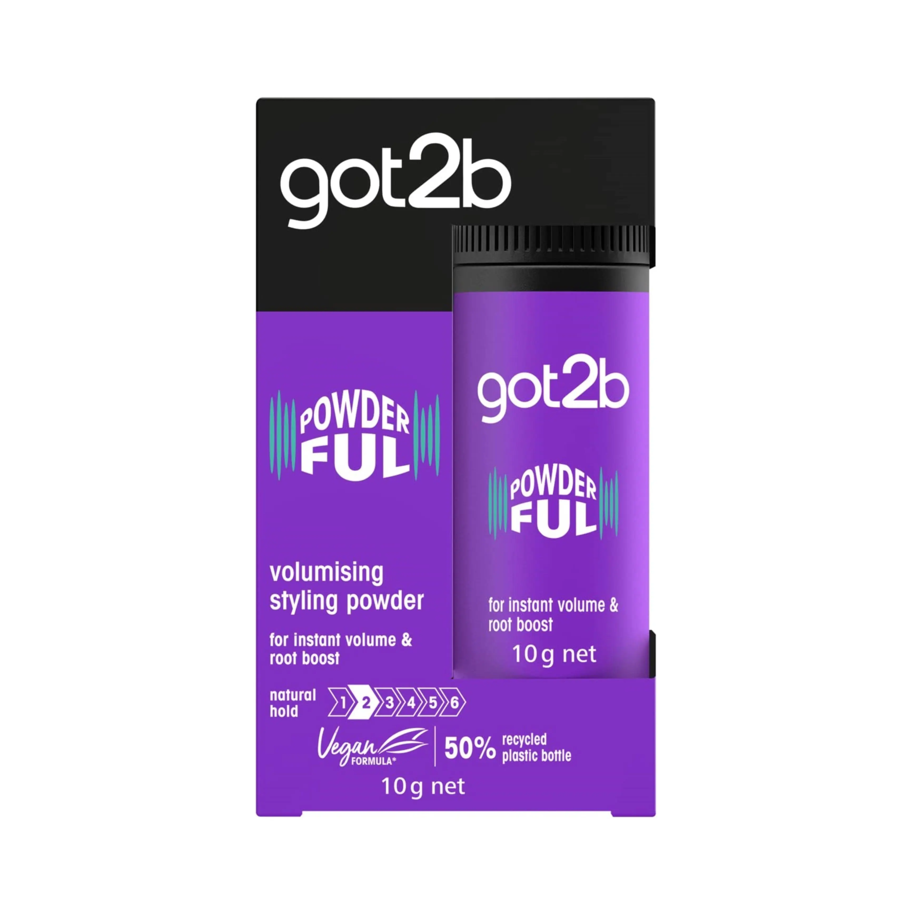 Got2B Schwarzkopf Powder'ful Unisex Root Hair Styling Powder, For Instant Volume and Root Boost, Vegan, 10g