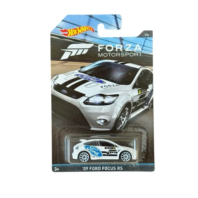Hot Wheels ‘09 Ford Focus RS Forza Motorsport 1:64 Diecast Metal Miniature Model Car, Accurate Collector’s Item
