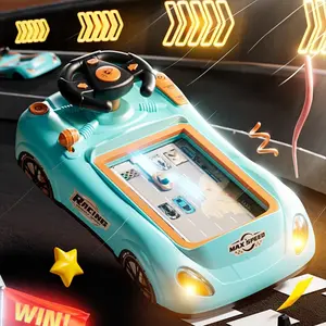 Turn and Learn Driver with Sounds Lights Steering Wheel, Interactive Driving Simulator Car Adventure Toy for Kids 3+ Years, Educational Electric Tabletop Racing Game with Simulated Wheel, Perfect Christmas Gift for Toddlers Boys Girls, kids toys, toddler