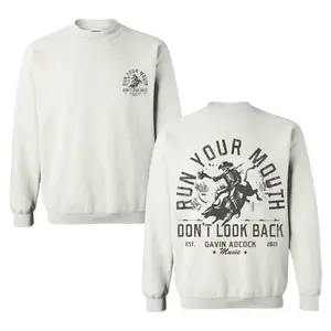 Run Your Mouth Gavin Adcock T-Shirt, Bull Rider Fan Graphic Tee, Unisex Western Style Shirt for Men & Women, Country Music Gift