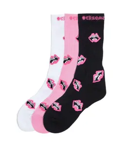 Chrome Hearts Single Pair Chomper Sock Pink