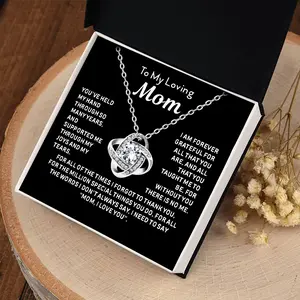 A card box gift expressing love, a fashionable short decorative collarbone chain necklace, 2025 Deals, bringing some surprises to best mom