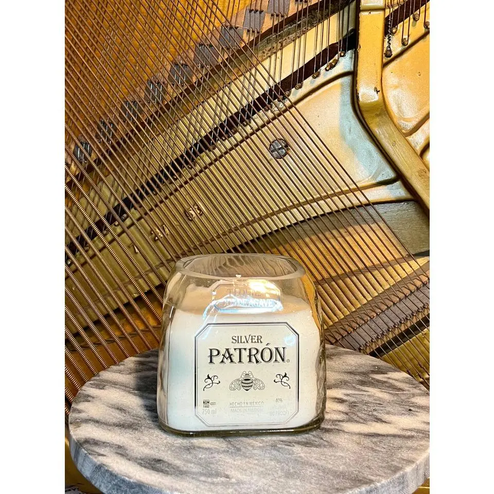 Patron Silver Bottle Candle