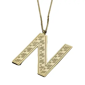 Large Initial Necklace