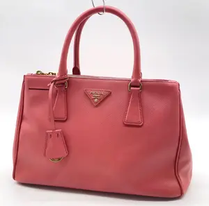 Pre-owned PRADA FINAL SALE Tote Bags Saffiano Medium Galleria Double Zip Tote