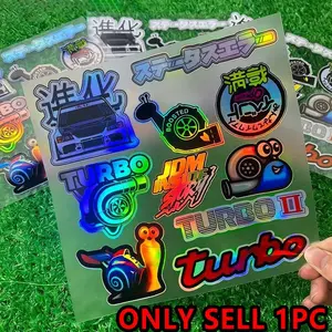 Cartoon Snail Turbo Car Sticker, Truck Decals, Waterproof & Durable Car Sticker, Universal Car Exterior Decoration Accessories for Car Triangle Window Windshield Bumper Motorcycle Helmet Laptop, Adhesive Vinyl Decal