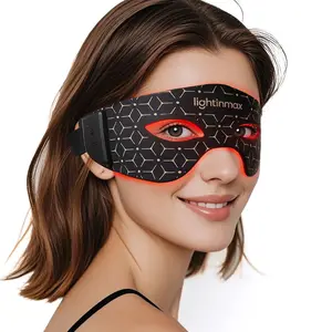 Red Light Therapy for Eyes, Portable Under-Eye Red Light Therapy Mask with NIR, 5 Modes with Timing Function for Eyes Bags & Dark Circles & Fine Lines, Rechargeable Eye Mask for Home Skincare