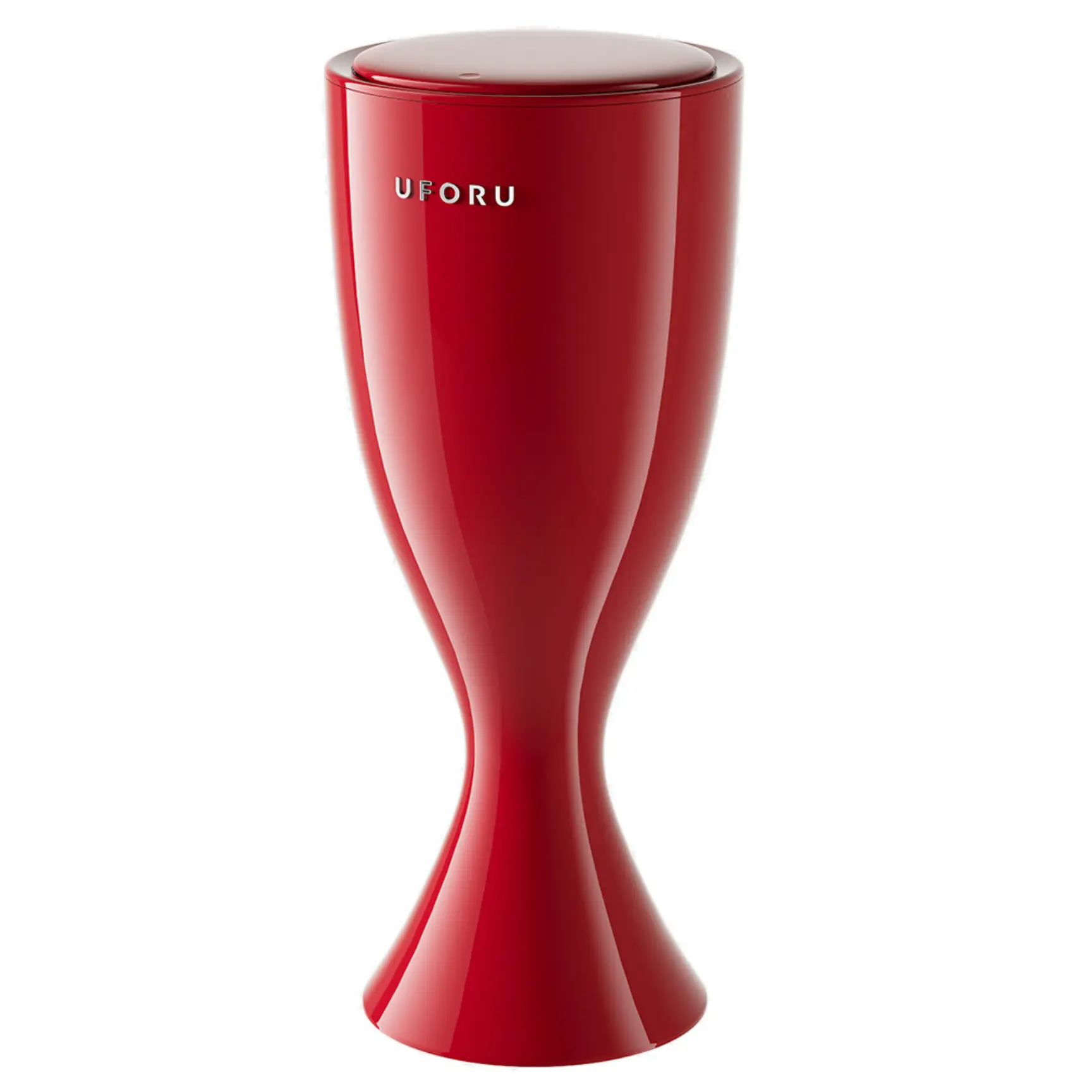 Premium Push-Down Lid Red Wine Cup Themed Trash Can - Home Kitchen Use, Large Size, High Capacity, No Bending Required, With Wheels