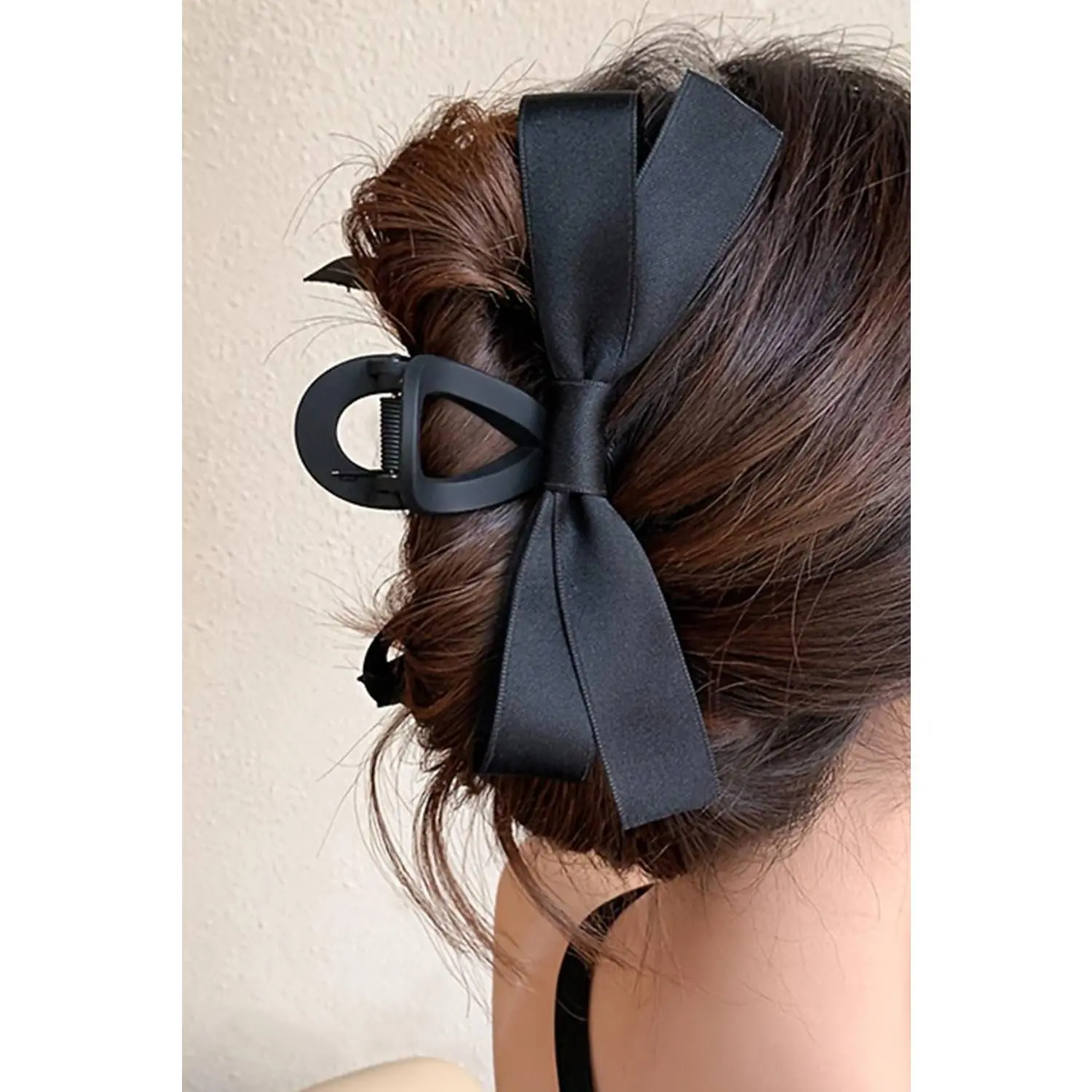 Little Daisy Closet - LDC Bow Decor Large Hair Claw Clip: Black