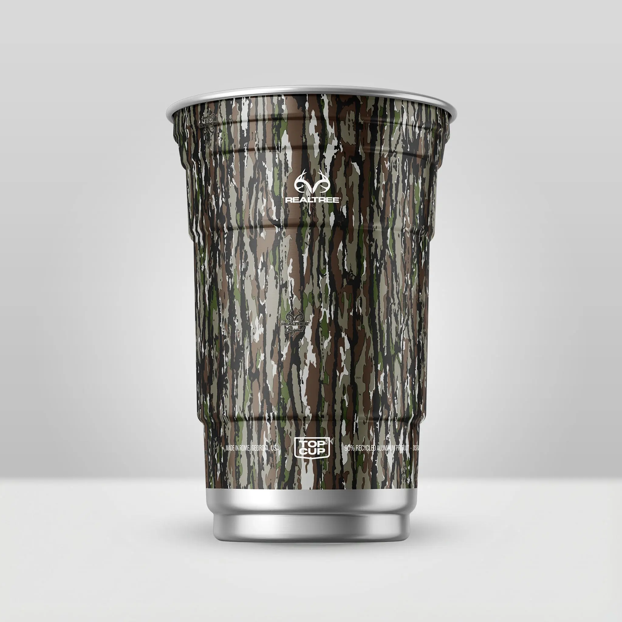 Top Cup Realtree Original Camo Aluminum Party Cups