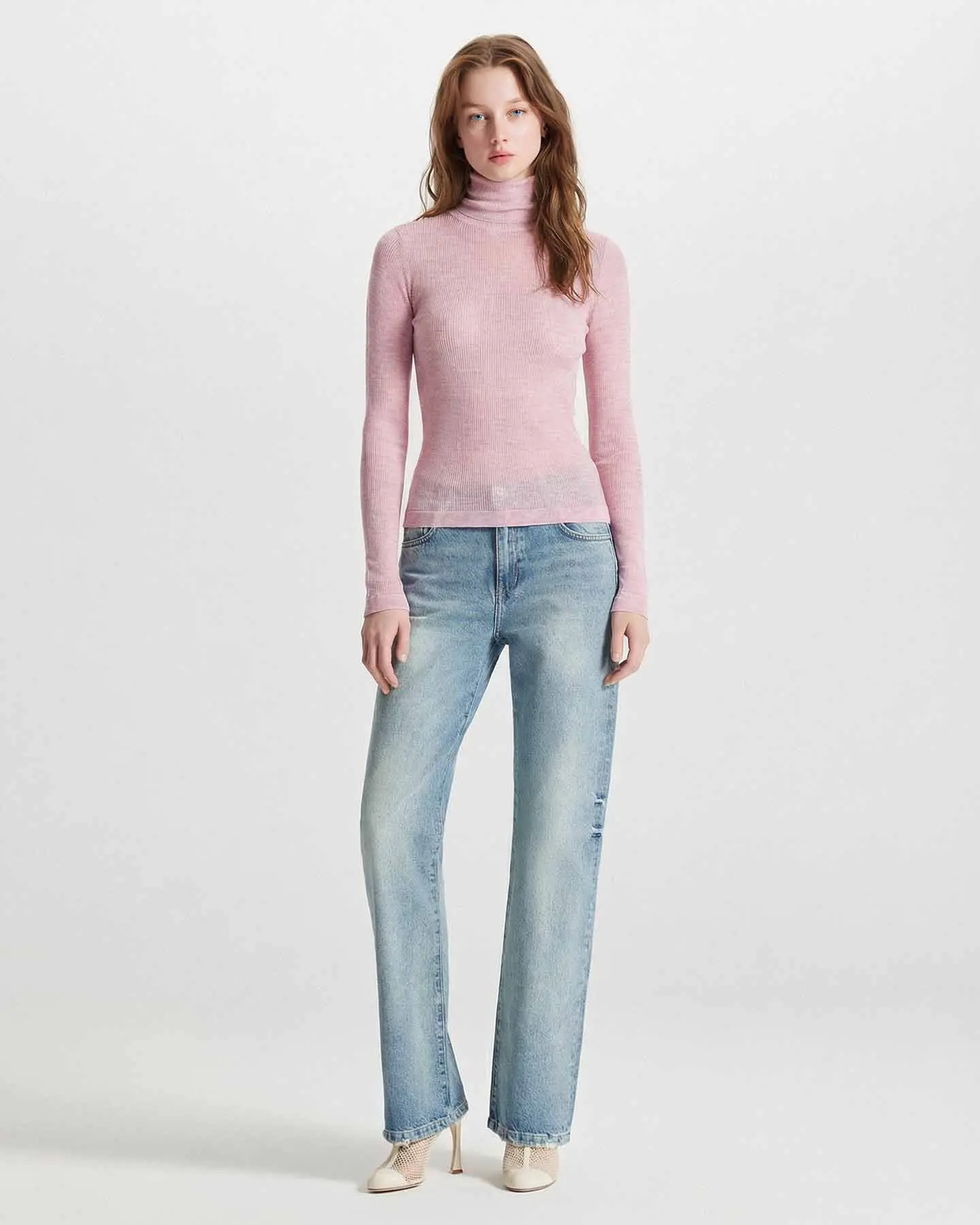Nomia Sheer Knit Turtleneck