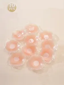 Reusable Silicone Nipple Covers (5 Pairs), Sweatproof Seamless for Yoga Swimming Daily Wear, All Seasons Use, Accessories