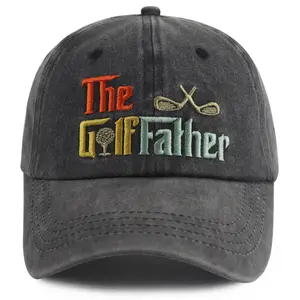 Golf Gifts for Men Dad, Funny Embroidery Golf Accessories Best Dad Hat, Adjustable Cotton Golf Father Baseball Cap, Fathers Day Thanksgiving Christmas Birthday Gift for Daddy Grandpa Golfer