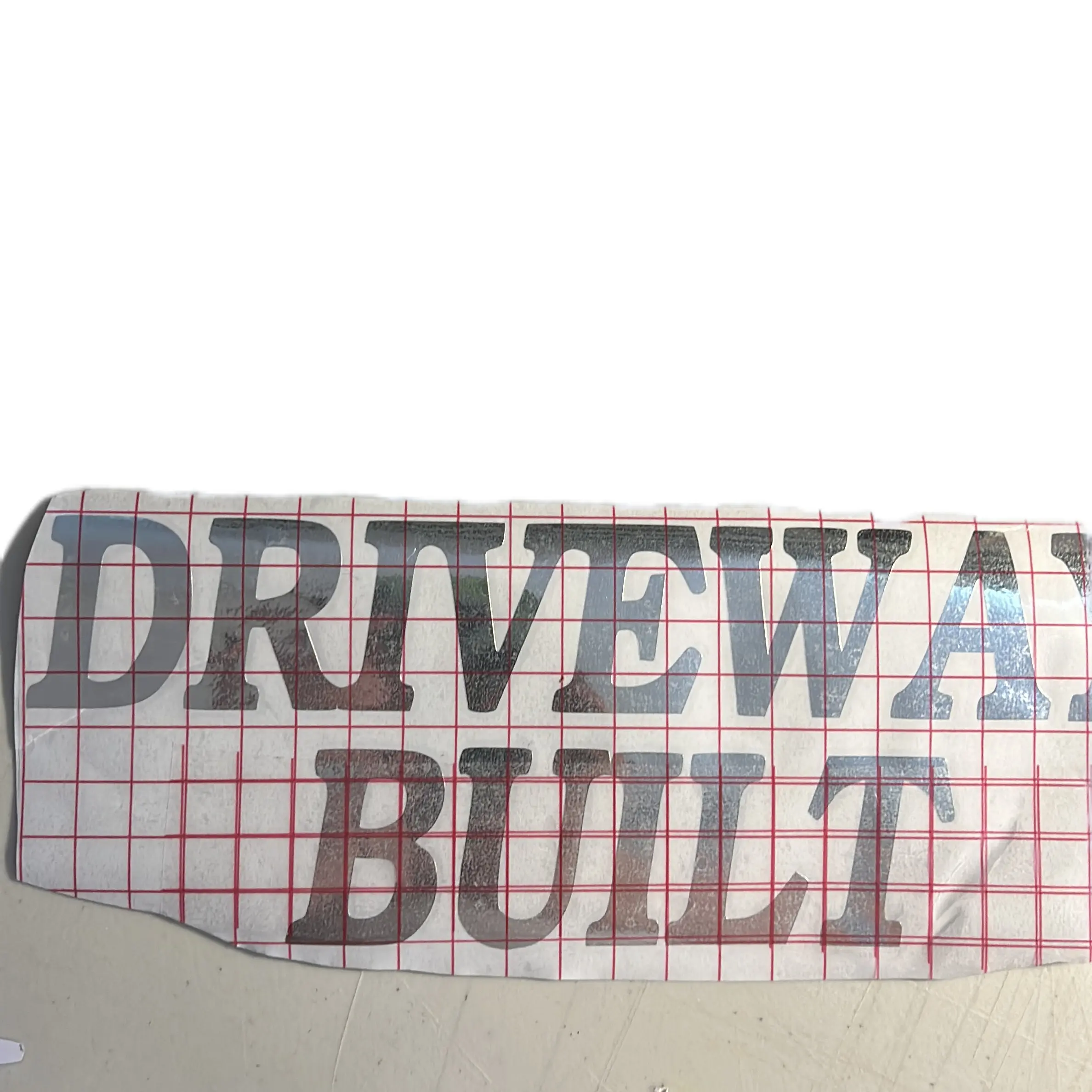 Driveway built  decal sticker decal sticker