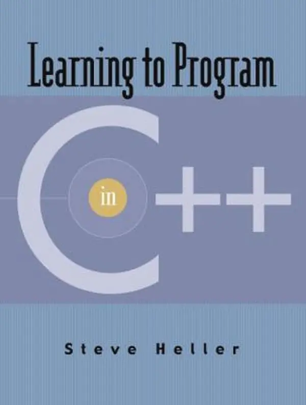 Used C++ Programming Tutorial Book - "Learning to Program in C++" by Steve Heller, Paperback with CD-ROM, English Language