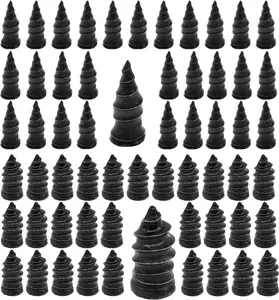 60PCS Tire Plug Kit, Tire Repair Rubber Nails, Vacuum Tyre Repair Screws Fast Repair Kit with a Box, Screwdriver, for Car Motorcycle Truck ATV Tire Puncture Repair																	