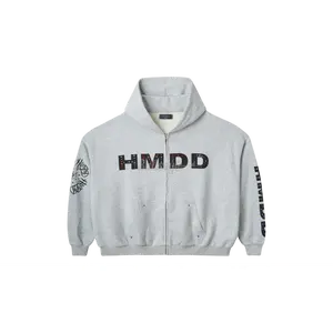 HMDD Chimstone Grey Zip-Up Hoodie
