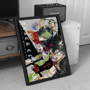 Black Clover Poster, Shonen Manga Poster