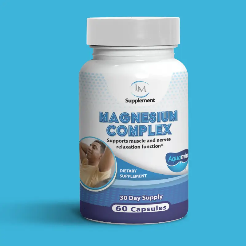 LM Nutrition LLC Magnesium Complex with Aquamin del Pastor Luis Morales Supplement
