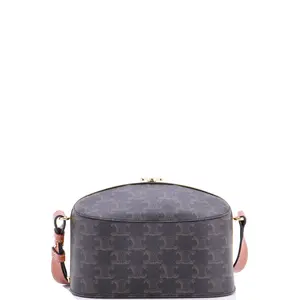 Pre-owned Celine Canvas Coated Shoulder Bags Lunch Box Bag Triomphe Coated Canvas by Rebag