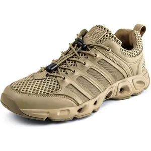 FREE SOLDIER Men’s Hiking Shoes Summer Quick Dry Work Shoes for Water Trekking Tactical Boots Ventilated Ultra Light