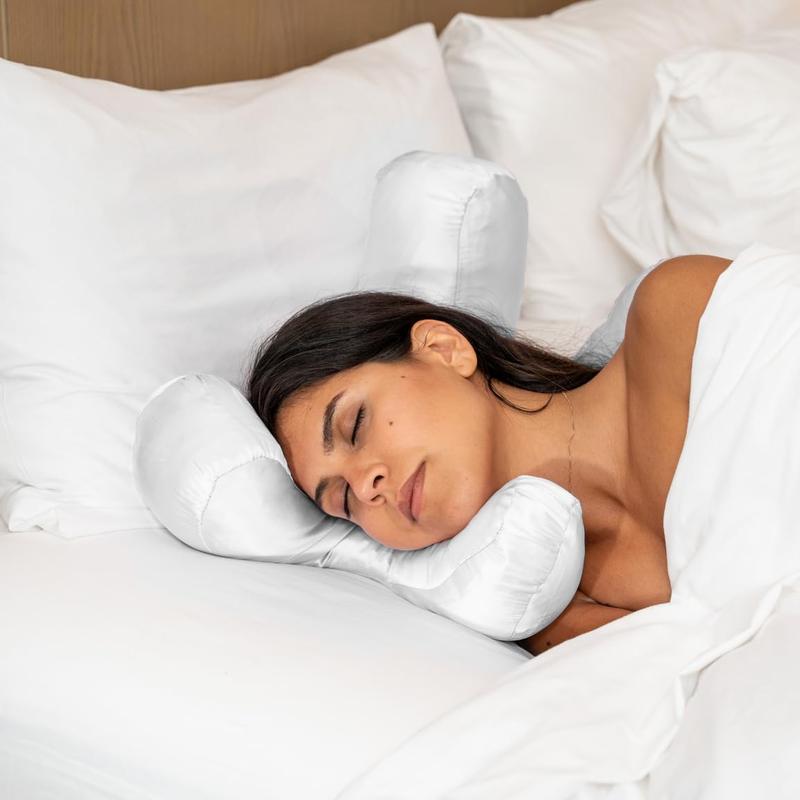 Face massage pillow, soft face pillow, high-quality beauty pillow, ultimate sleeping comfort, washable silk pillowcase, plush and silky polyester filling, meet all sleeping needs