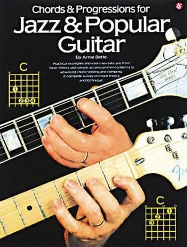 USED Book - Arnie Berle Chords and Progressions for Jazz and Popular Guitar Guitar Sheet Music and Instruction Songbook Jazz Guitar Chord Theory and Comping Techn by Berle, Arnie (Paperback) - english