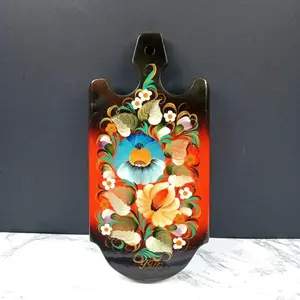 Bavarian Hand Painted Wall Decor Cutting Board Vintage