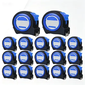 12-Pack Bulk Measuring Tapes 25 ft Retractable, Self-Locking Easy Read Tape Measure, 25-Foot by 1-Inch Durable Construction, Imperial Scale Measurement Tool for Home and Construction Use
