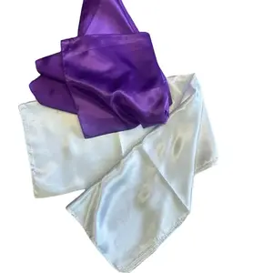 Mouchwa Scarf - Purple and White Color Combination Scarf(Mouchwa) vintage hair