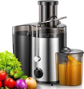 Juicer Machine with 3-Speed Centrifugal Juicer, Easy to Clean, Stainless Steel, BPA-free (Black), 500W Centrifugal Juicer Extractor cold press juicer machine juice