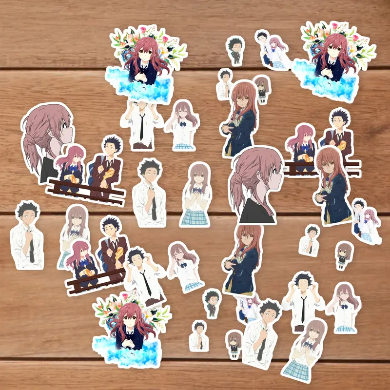 Stickers Pack 20 Pcs A Water Bumper Silent Bottle Colorful  Aesthetic Voice Bike  Car Skateboard Laptop Waterproof Guitar Vinyl Luggage