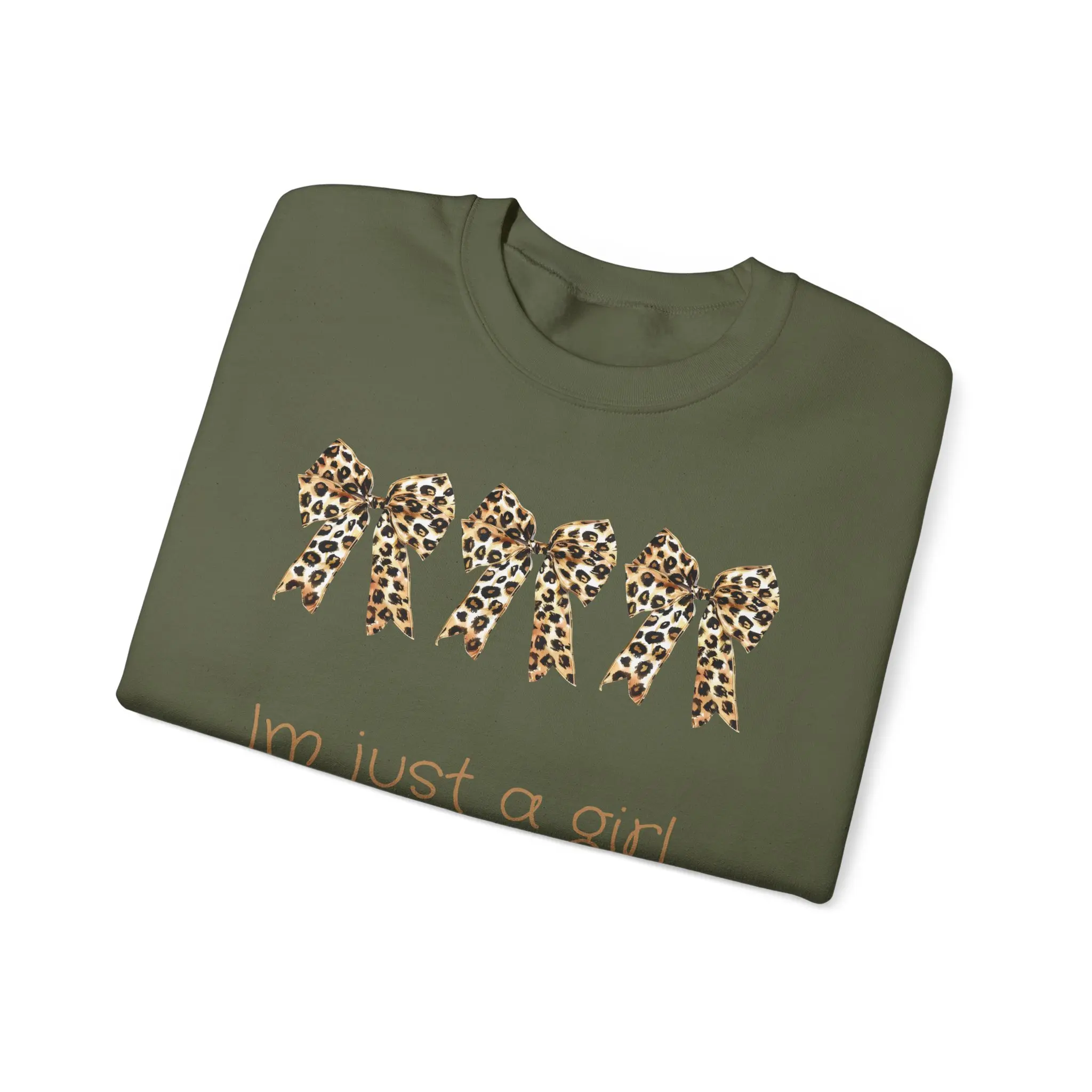 Just a Girl Coquette Crewneck Sweatshirt - Gift for Her, Daughter, Mama - Trending Xmas Top