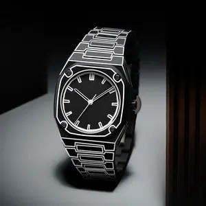 Fashionable and Trendy Octagonal Glow-In-the-Dark Cartoon Watch with Waterproof Quartz, Ultra-Lightweight Design, Ideal Gift for Men
