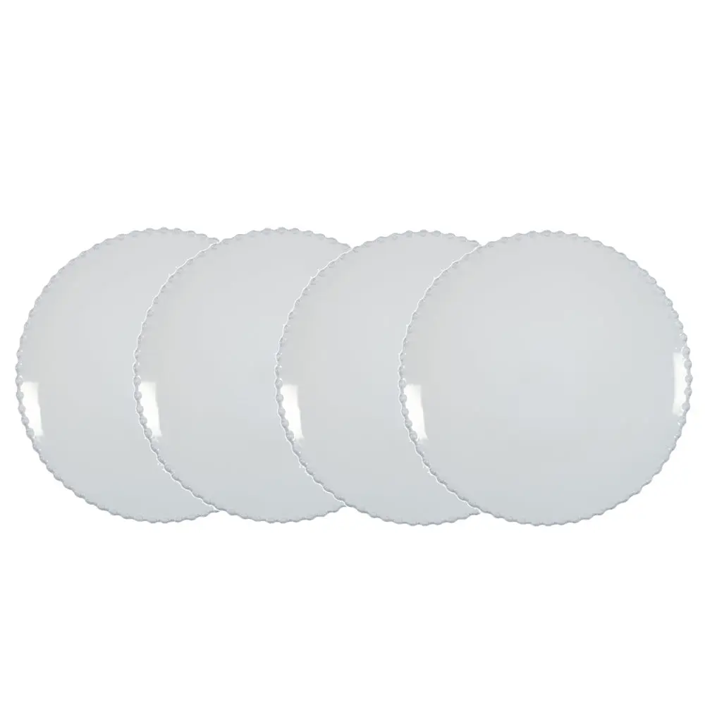 Costa Nova Pearl White Salad/Dessert Plate, Set of 4
