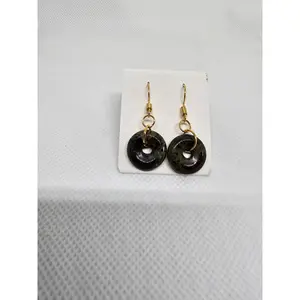 Crystal Donut Earrings - Elegant Fashion Accessory for Women