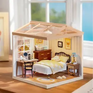 Rolife Sweet Dream Bedroom DIY Plastic Miniature House DW009