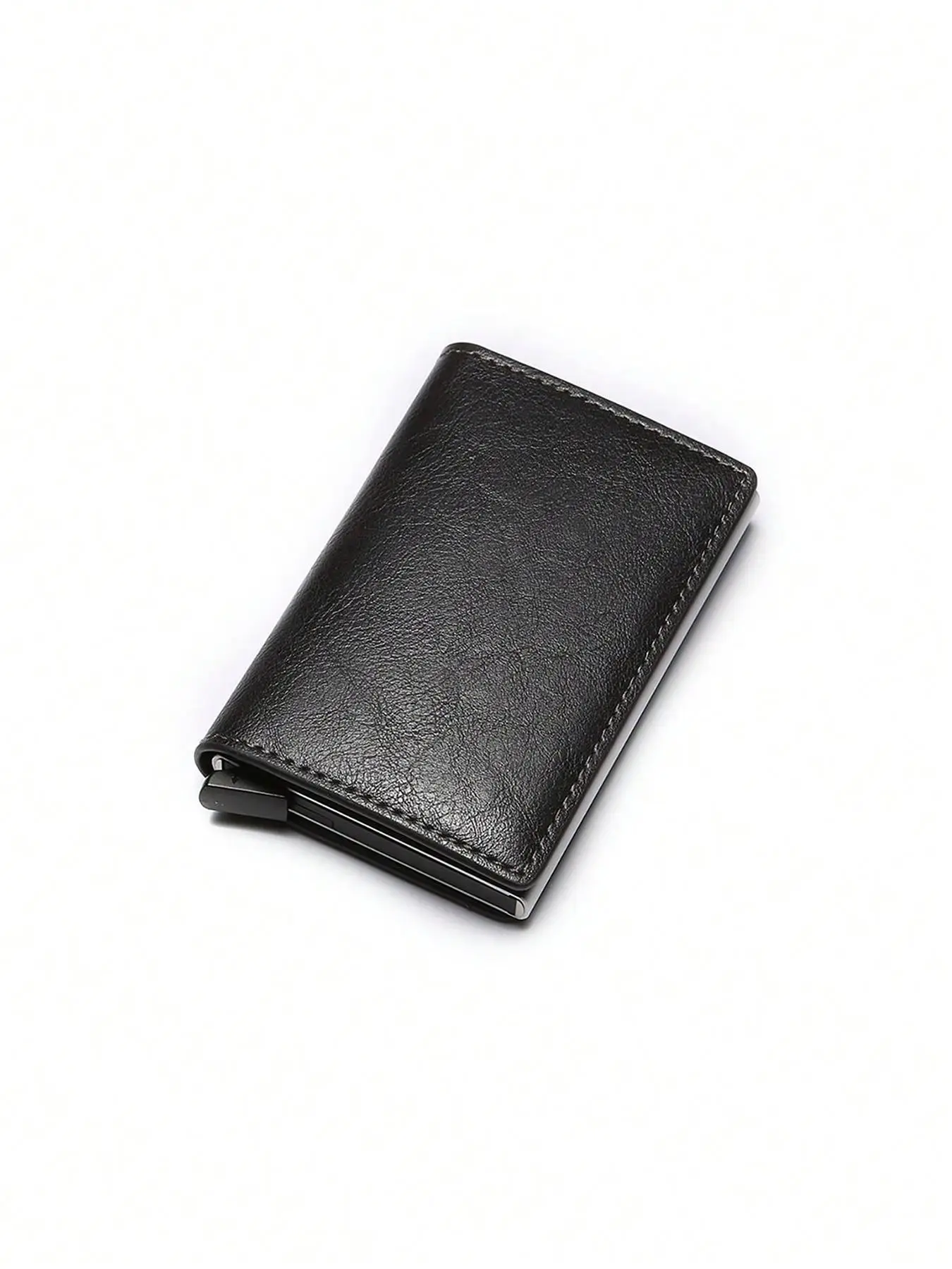 Men's Business Solid Color Card Holder, RFID Blocking Credit Card Holder, Slim Multi Card Slots Wallet