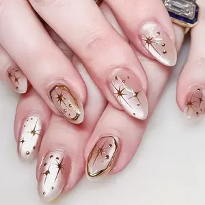 Elevate Your Style with 30pcs Star Cat Eye False Nails, Fashionable Removable Nail Art, Perfect for Valentine's Day and Daily Parties