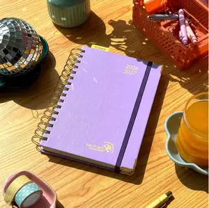 A4 Size Daily Planner 2026-2027 with Hourly Schedule (8AM–8PM), Time Blocking Academic Planner, One Page Per Day, Spiral Hardcover, Student & Work Productivity Agenda