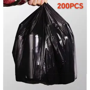 200-Count Heavy Duty Drawstring Trash Bags - Thick Leak-Proof High Capacity, Stock Up for 6 Months, Trashbags, Home Supplies