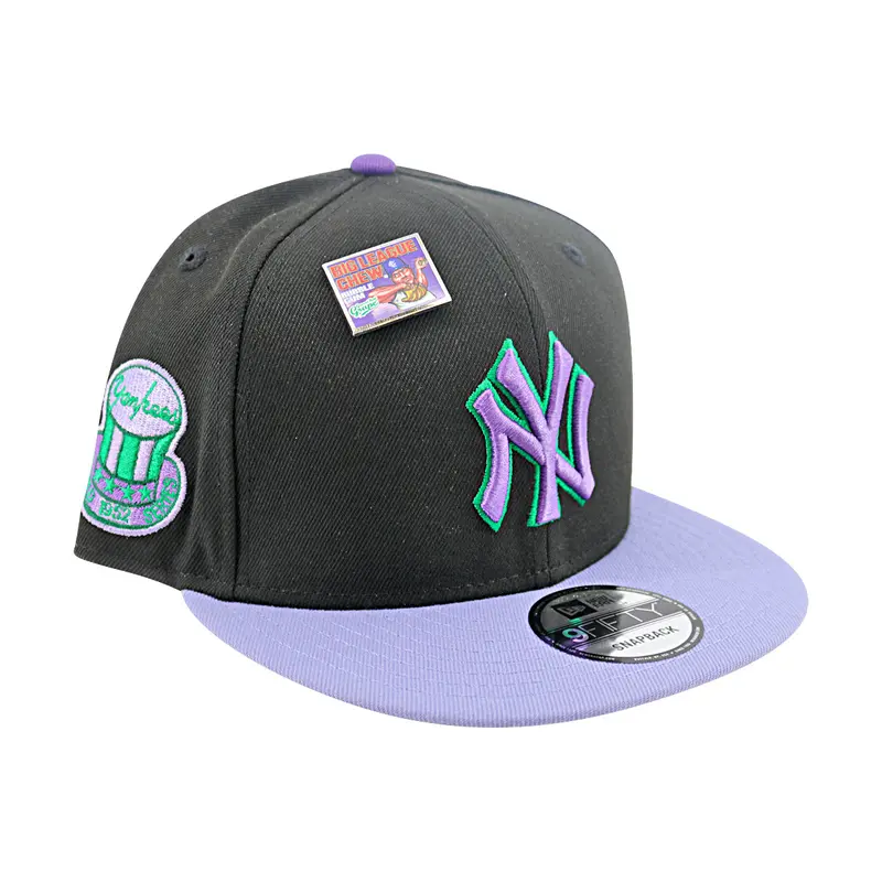 New York Yankees New Era Baseball Hat Cap 9FIFTY Snapback Grape Big League Chew