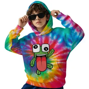 Unspeakable Printed Long Sleeved Hooded Sweatshirt, Boys' Spring And Autumn Sportswear, Casual Versatile Pullover Suitable For Boys' Outdoor Sports, Suitable As A Gift  B0929-96