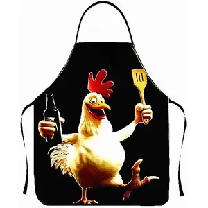 Funny Apron Creative Cooking Grilling Baking Party Apron for Men Women