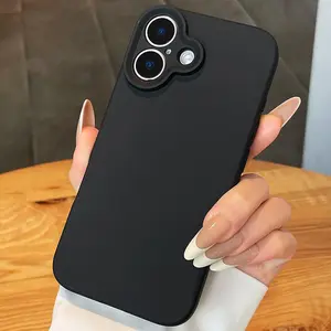 Solid Color Phone Case, Durable Shockproof Phone Protective Cover, Phone Accessories Compatible with iPhone, Casing